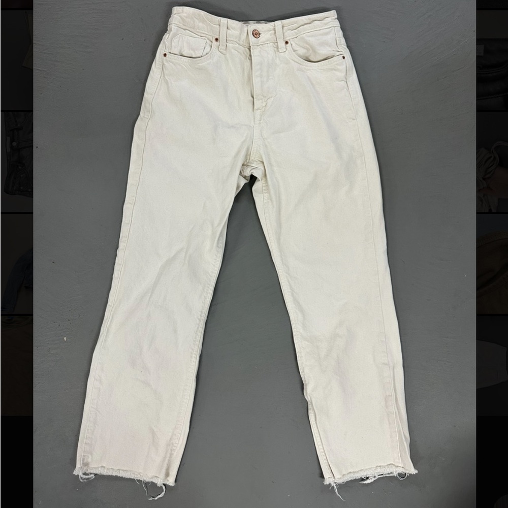 Zara Cream Denim Pants